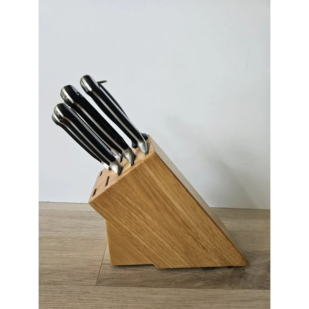 Henckels International Knife Block Set Stainless Steel Kitchen Cutlery + Extras
